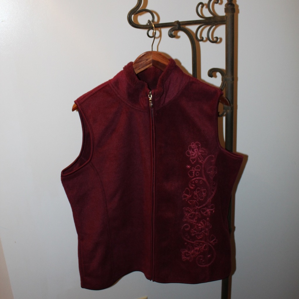 Basic Editions Fleece Zipped Vest